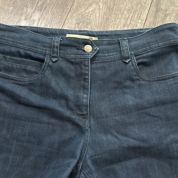 Anthropologie Leifsdottir dark denim jeans with lace up detail 30 - Picture 4 of 5